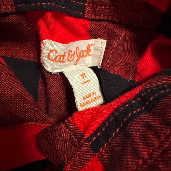 Girls 5T Flannel Top - Picture 2 of 2